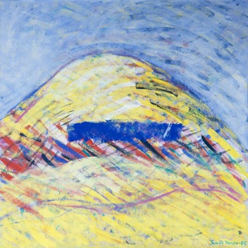 Have you seen the other Side of the Moon III, olje 1985, 100x110cm, foto Roar Øhlander Have you seen the other Side of the Moon III, olje 1985, 100x110cm, foto Roar Øhlander